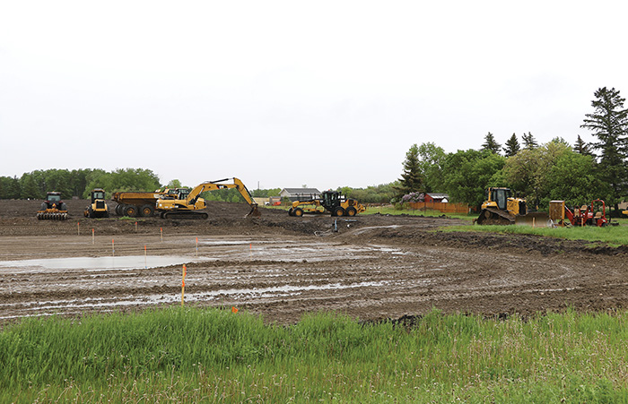 Construction for the water treatment plant began in late May at the north end of the Town of Esterhazy, which will now have the new <br />
address of 901 Sumner Street.